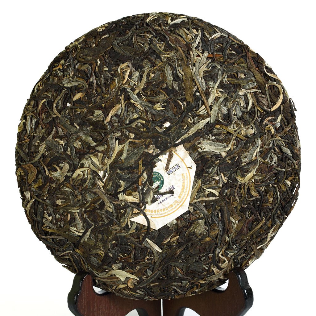 Puerh Tea Cake 400g / 14.1oz 2017 Year Raw Sheng Organic Certificated Banzhang Ecology - Yunnan Pu-erh Pu erh Puer Pu'er Chinese Tea