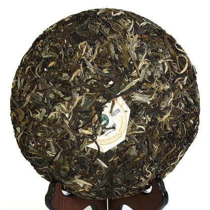 Puerh Tea Cake 400g / 14.1oz 2017 Year Raw Sheng Organic Certificated Banzhang Ecology - Yunnan Pu-erh Pu erh Puer Pu'er Chinese Tea