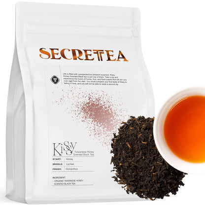 Organic Cocoa Pu-erh Loose Tea I POWERFUL Detox Immune I Heart & Digestion Support, 15 Sachet Tea Bags (Pack of 3) |By T SECRETEA, Treasure Box