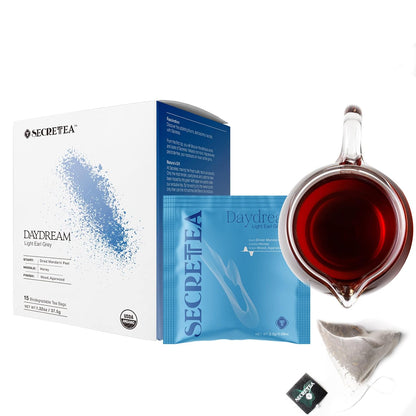 Organic Cocoa Pu-erh Loose Tea I POWERFUL Detox Immune I Heart & Digestion Support, 15 Sachet Tea Bags (Pack of 3) |By T SECRETEA, Treasure Box