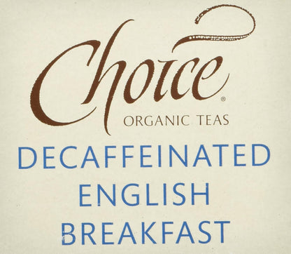 Choice Organics - Organic Decaffeinated English Breakfast Tea (1 Pack) - Fair Trade - Compostable - 16 Organic Black Tea Bags