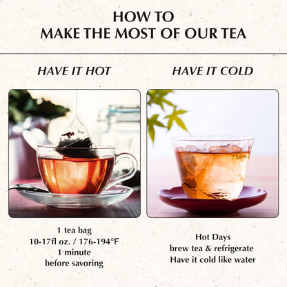 IDO Tea Breathe Heavens Breathing Tea | Organic Korean Fermented Herbal Tea | Breathe Easy Tea for Immune Support | Bedtime Tea | Detox Cleanse Tea Gift Sets (Pack of 1, 15 Tea bags)