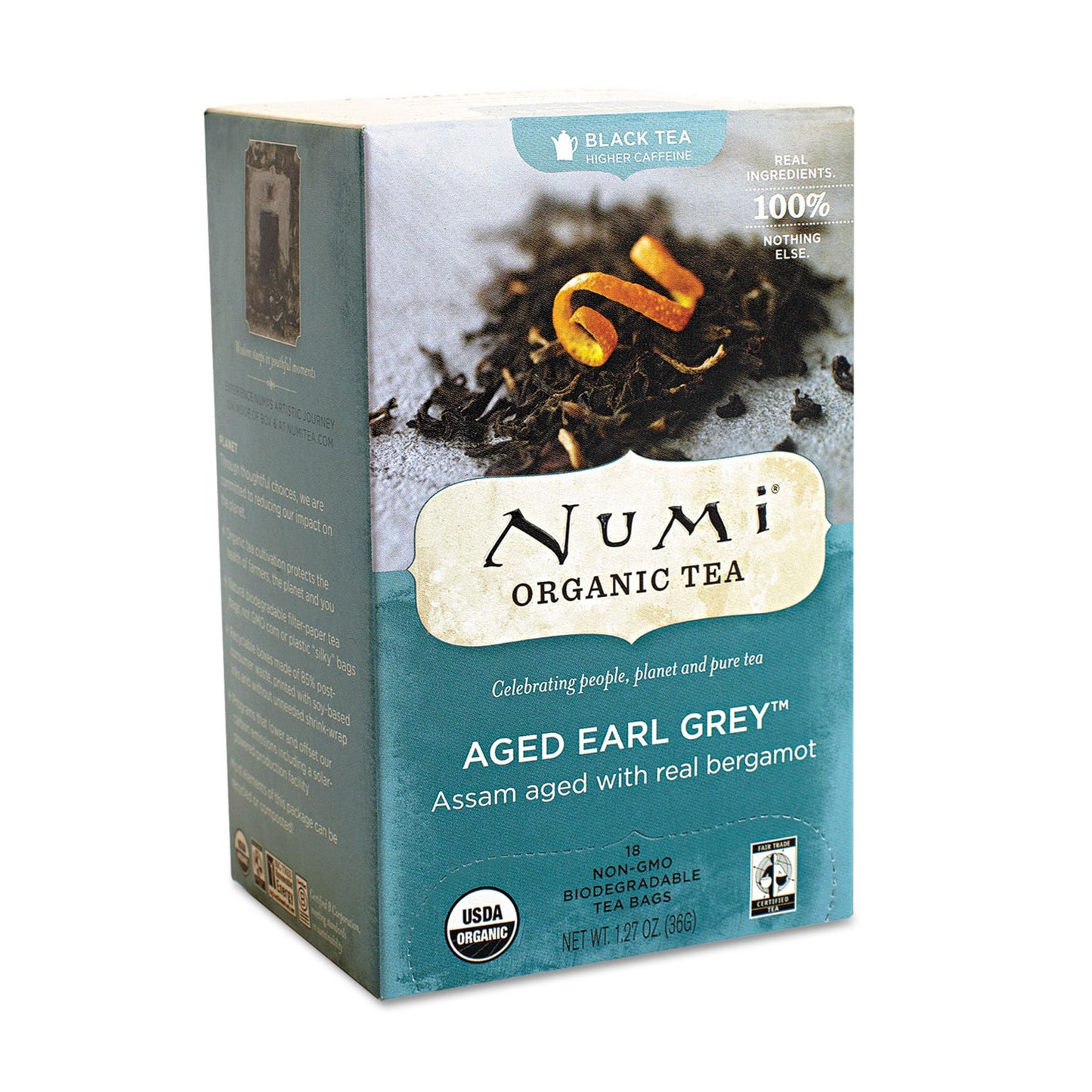 Numi 10350 Organic Teas And Teasans, 0.125Oz, Emperor's Puerh, 16/Box
