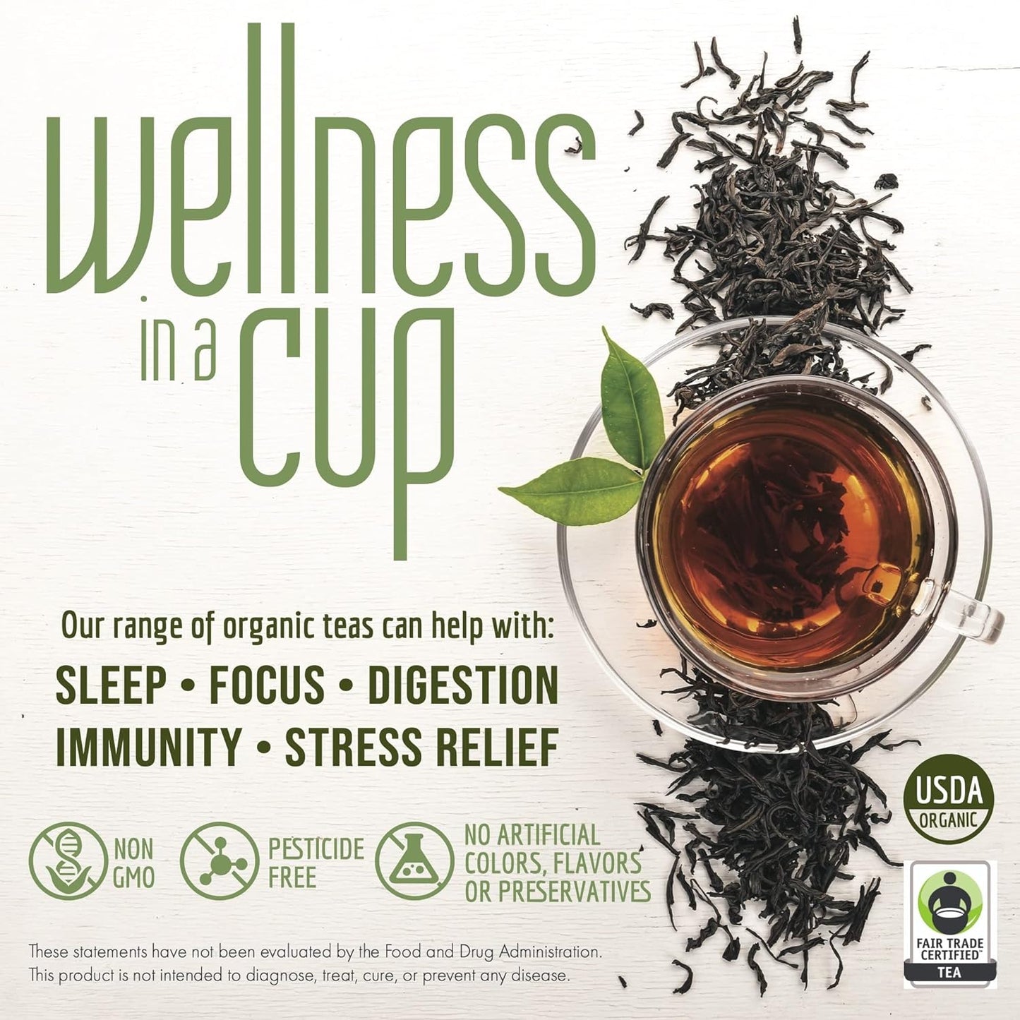 Davidson's Organics, Decaffeinated Black, Loose Leaf Tea, 16-Ounce Bag