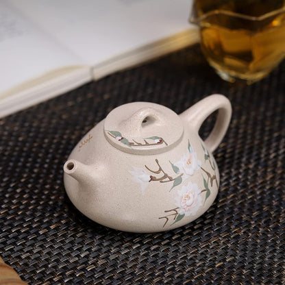 SILINE Zisha Teapot, Chinese Yixing Clay Handmade Teapot 8.4 Oz, Infuse Brew Kung Fu Loose Leaf Tea Maker