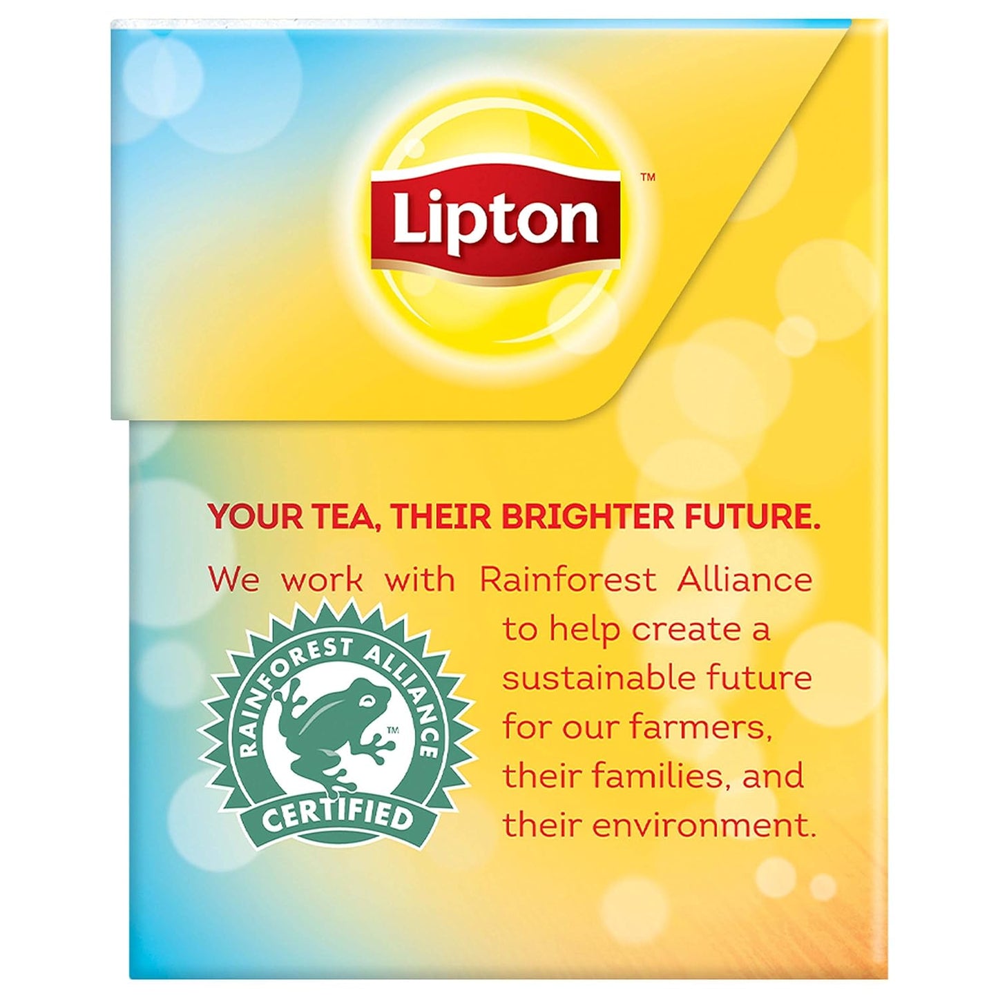 Lipton Southern Sweet Tea Iced Tea Drink Mix 22 Family Size Tea Bags 90.7g Box