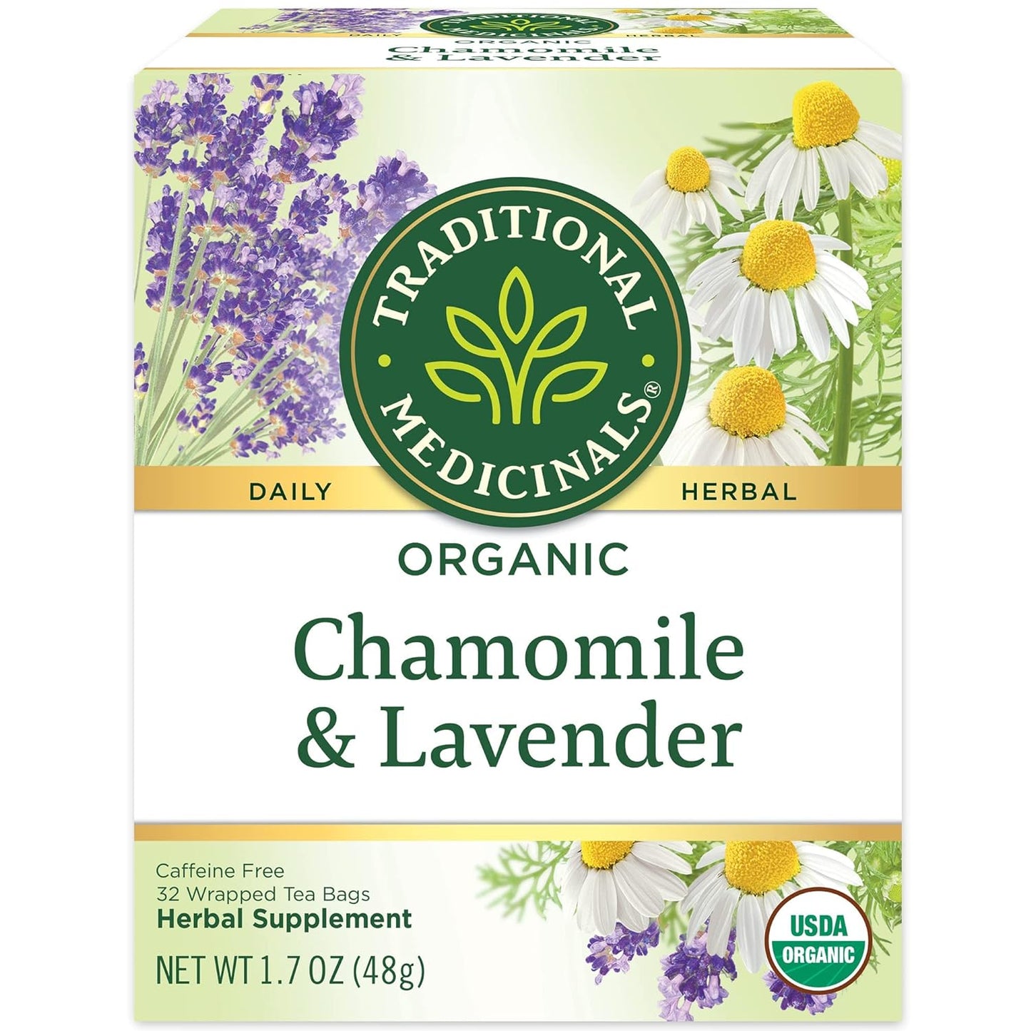 Traditional Medicinals Tea, Organic Stress Ease, Relieves Tension, Promotes Relaxation, 16 Tea Bags