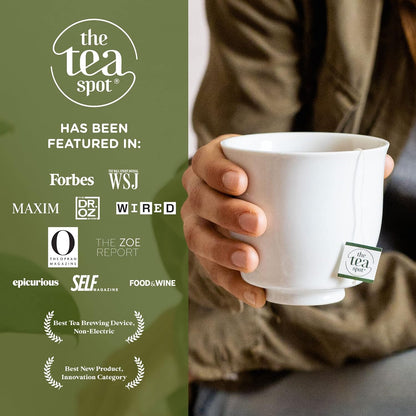 The Tea Spot Pyramid Sachet Collection - Loose Leaf Tea Sampler and Gift Set - 16 Pyramid Tea Bags - Features a Wide Variety of Tea Types