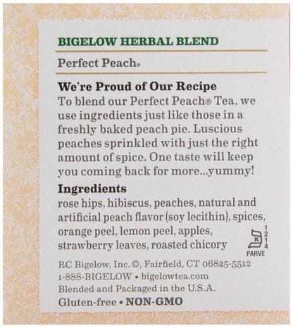 Bigelow Tea Peach Tea, 20 Count