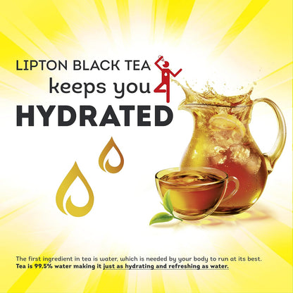 Lipton Tea Bags, Black Tea, Iced or Hot Tea, Can Support Heart Health, 20 Tea Bags(Pack of 12)