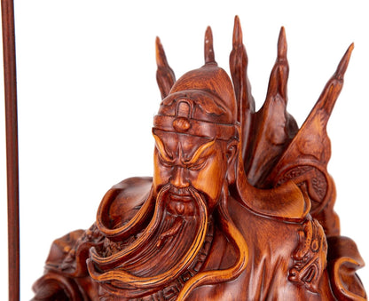 Guan Yu Statue - God of Wealth and Fortune, Feng Shui Gifts, Guan Gong Sculpture, Kwan Kung Figurines