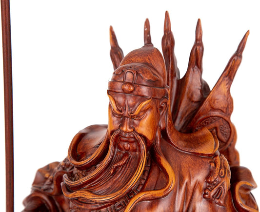 Guan Yu Statue - God of Wealth and Fortune, Feng Shui Gifts, Guan Gong Sculpture, Kwan Kung Figurines