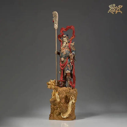 82cm Huge Large high grade GOOD LUCK God of wealth Dragon GUAN GONG Mammon Bronze statue HOME Shop Club BAR Company Patron saint
