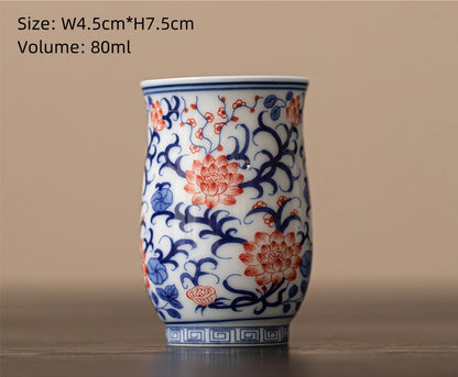 Blue-and-white Porcelain Tea Cup Creative Ceramic Master Cup Chinese Kungfu Cups