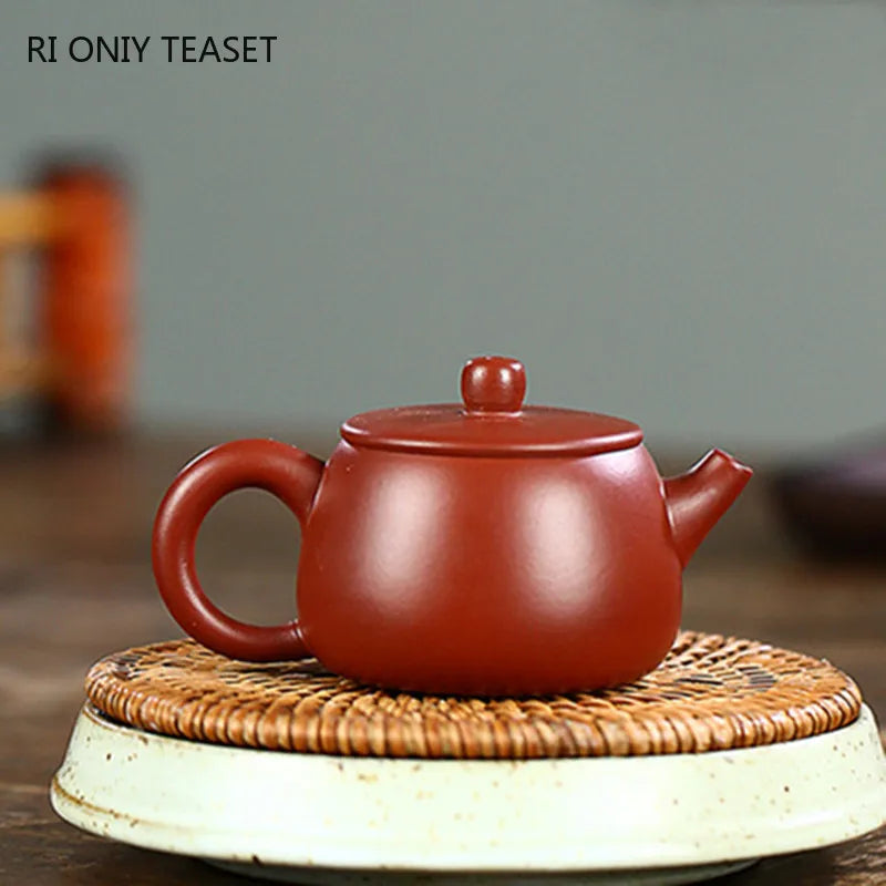 85ml Yixing Handmade Purple Clay Teapots Ball Shaped Infuser Tea Pot Beauty Kettle Customized Zisha Tea Set Dahongpao Authentic