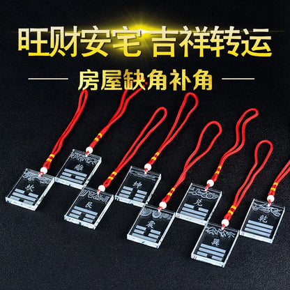 8P Geomantic master tool Asia HOME OFFICE efficacious trigrams Town house money drawing 8 Diagrams FENG SHUI Crystal BA GUA ZHEN