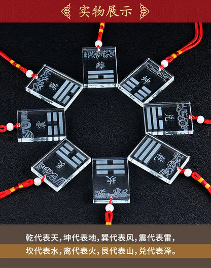 8P Geomantic master tool Asia HOME OFFICE efficacious trigrams Town house money drawing 8 Diagrams FENG SHUI Crystal BA GUA ZHEN