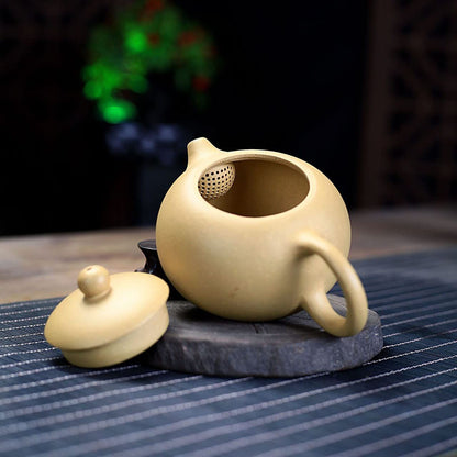 Xishi Teapot 7oz Chinese Yixing Zisha Clay Pot Ceramics Purple Sand Mud Kungfu Tea Set (purple 9 hole filter)