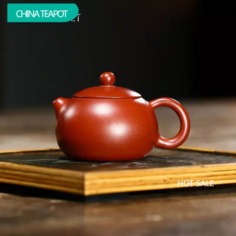 110ml Chinese Yixing Purple Clay Teapots Raw Ore Dahongpao Mud Xishi Tea Pot Kettle Famous Handmade Zisha Tea Set Teaware
