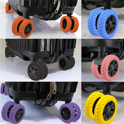 8pcs Silicone Luggage Wheel CoversProtect Your Suitcase from Scratches and Noise
