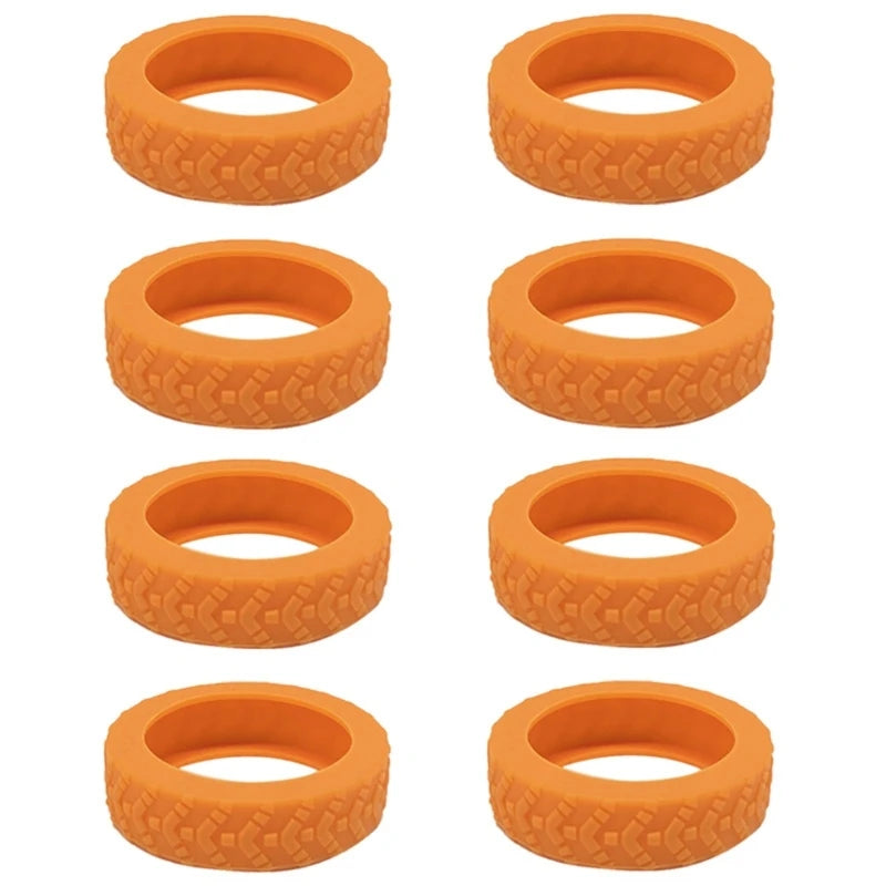 8pcs Silicone Luggage Wheel CoversProtect Your Suitcase from Scratches and Noise