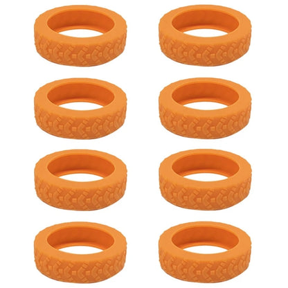 8pcs Silicone Luggage Wheel CoversProtect Your Suitcase from Scratches and Noise
