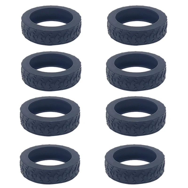 8pcs Silicone Luggage Wheel CoversProtect Your Suitcase from Scratches and Noise
