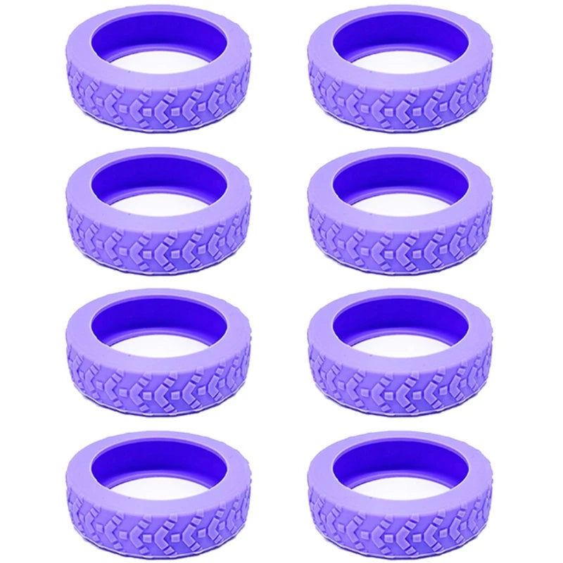 8pcs Silicone Luggage Wheel CoversProtect Your Suitcase from Scratches and Noise