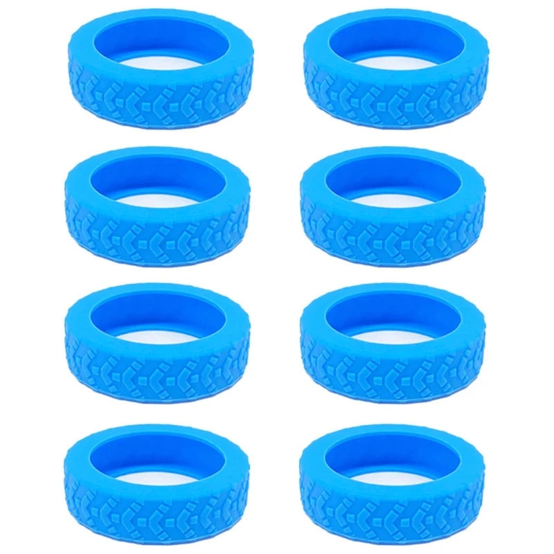 8pcs Silicone Luggage Wheel CoversProtect Your Suitcase from Scratches and Noise