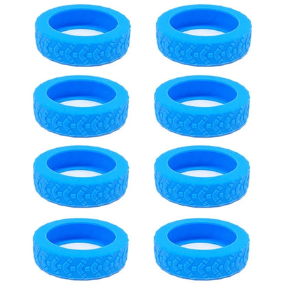 8pcs Silicone Luggage Wheel CoversProtect Your Suitcase from Scratches and Noise