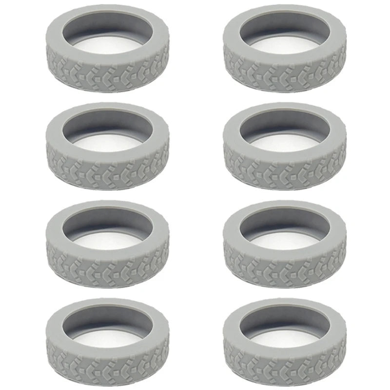 8pcs Silicone Luggage Wheel CoversProtect Your Suitcase from Scratches and Noise
