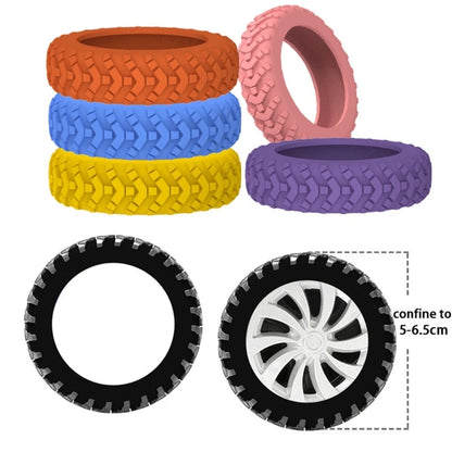 8pcs Silicone Luggage Wheel CoversProtect Your Suitcase from Scratches and Noise