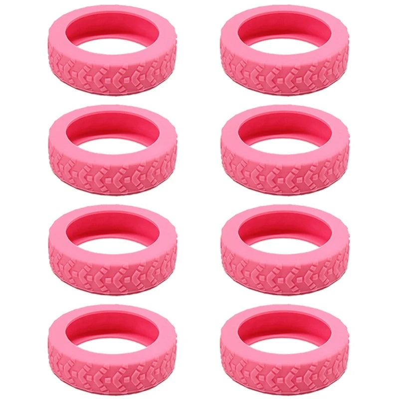 8pcs Silicone Luggage Wheel CoversProtect Your Suitcase from Scratches and Noise
