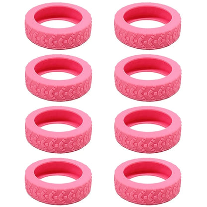 8pcs Silicone Luggage Wheel CoversProtect Your Suitcase from Scratches and Noise