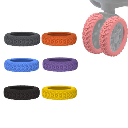8pcs Silicone Luggage Wheel CoversProtect Your Suitcase from Scratches and Noise