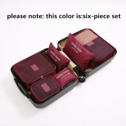9 pieces Set Travel Organizer Storage Bags Suitcase Packing Set Storage Cases Portable Luggage Organizer Clothes Shoe Tidy Pouch
