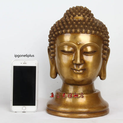 $900 ## 34CM large # bless HOME Safety Health luck Talisman #office shop efficacious Protection Tibetan Buddhism Buddha statue