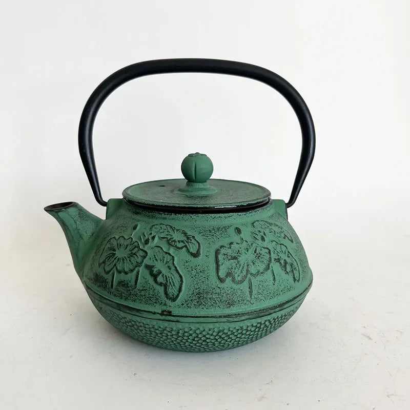 900ml Tiffany Blue Cast Iron Teapot With Strainer Tetera Tetsubin Tea Kettle Tea Maker For Boiling Water Decoration Ornament
