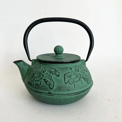 900ml Tiffany Blue Cast Iron Teapot With Strainer Tetera Tetsubin Tea Kettle Tea Maker For Boiling Water Decoration Ornament