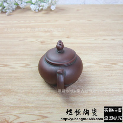 90cc Yixing Purple Clay Pot Handmade Xishi Pot Ball Hole Kong Fu Tea Set Household Teapot Drinkware Teaware For Drink Tea Green