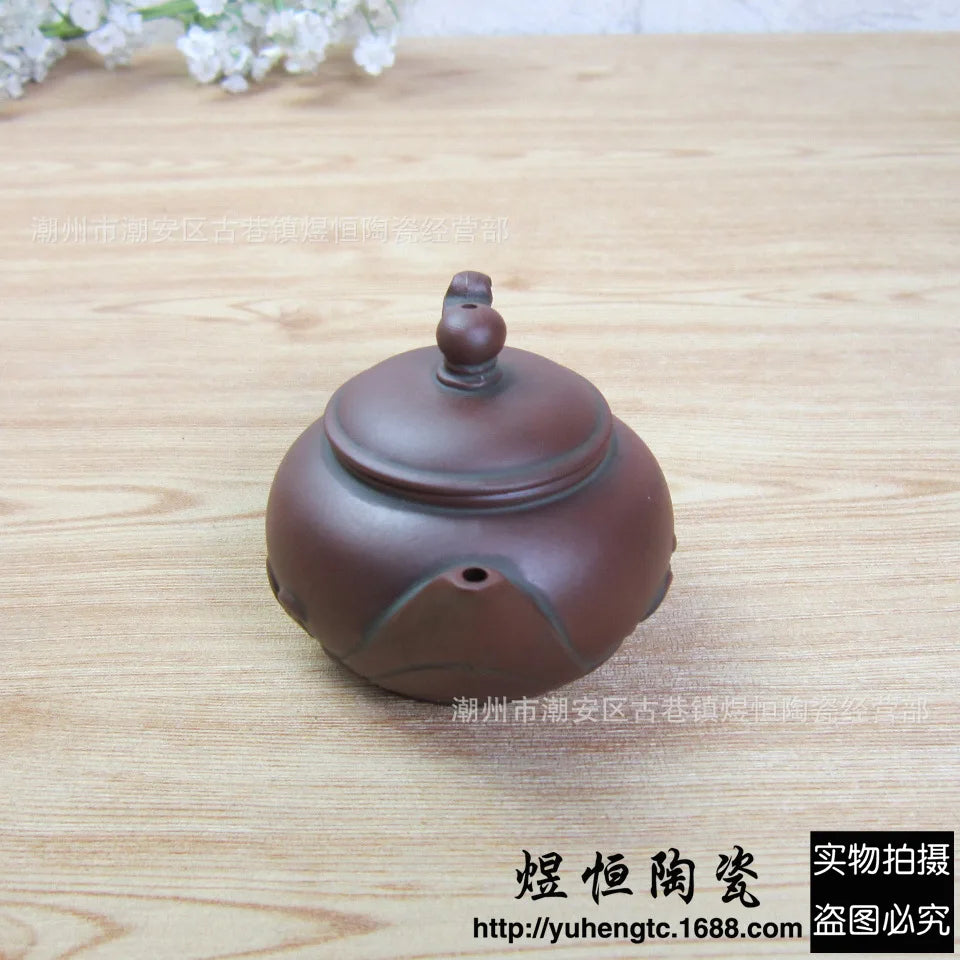 90cc Yixing Purple Clay Pot Handmade Xishi Pot Ball Hole Kong Fu Tea Set Household Teapot Drinkware Teaware For Drink Tea Green