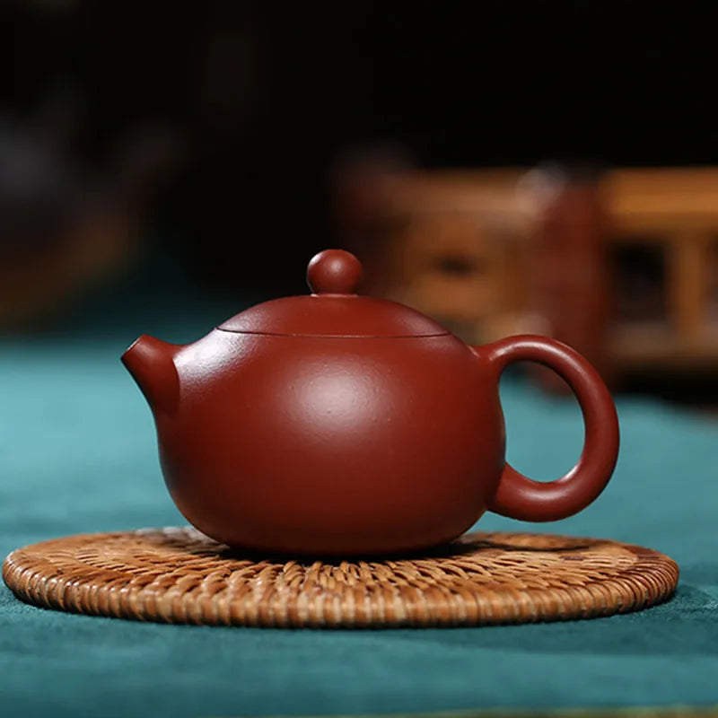 90mL Purple Clay Teapots Authentic Dahongpao Xishi Tea Pot Ball Hole Filter Kettle Handmade Boutique Zisha Tea Set