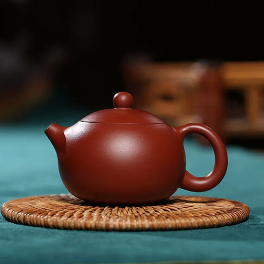 90mL Purple Clay Teapots Authentic Dahongpao Xishi Tea Pot Ball Hole Filter Kettle Handmade Boutique Zisha Tea Set