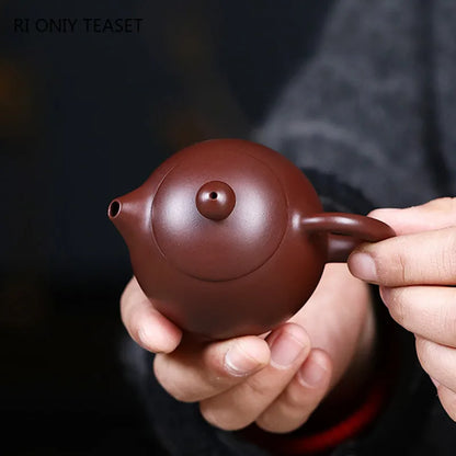 90ml Authentic Yixing Purple Clay Teapots Handmade Small Capacity Dragon Egg Tea Pot Raw Ore Zisha Beauty Kettle Chinese Tea Set