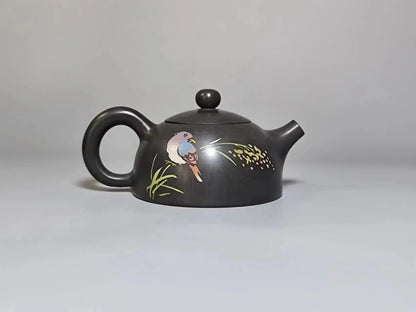 90ml Chinese Jianshui Purple Clay (not Yixing )Handmade Natural Material Mini TeaPot Not Zisha Beauty Kettle Teaset Ceremony