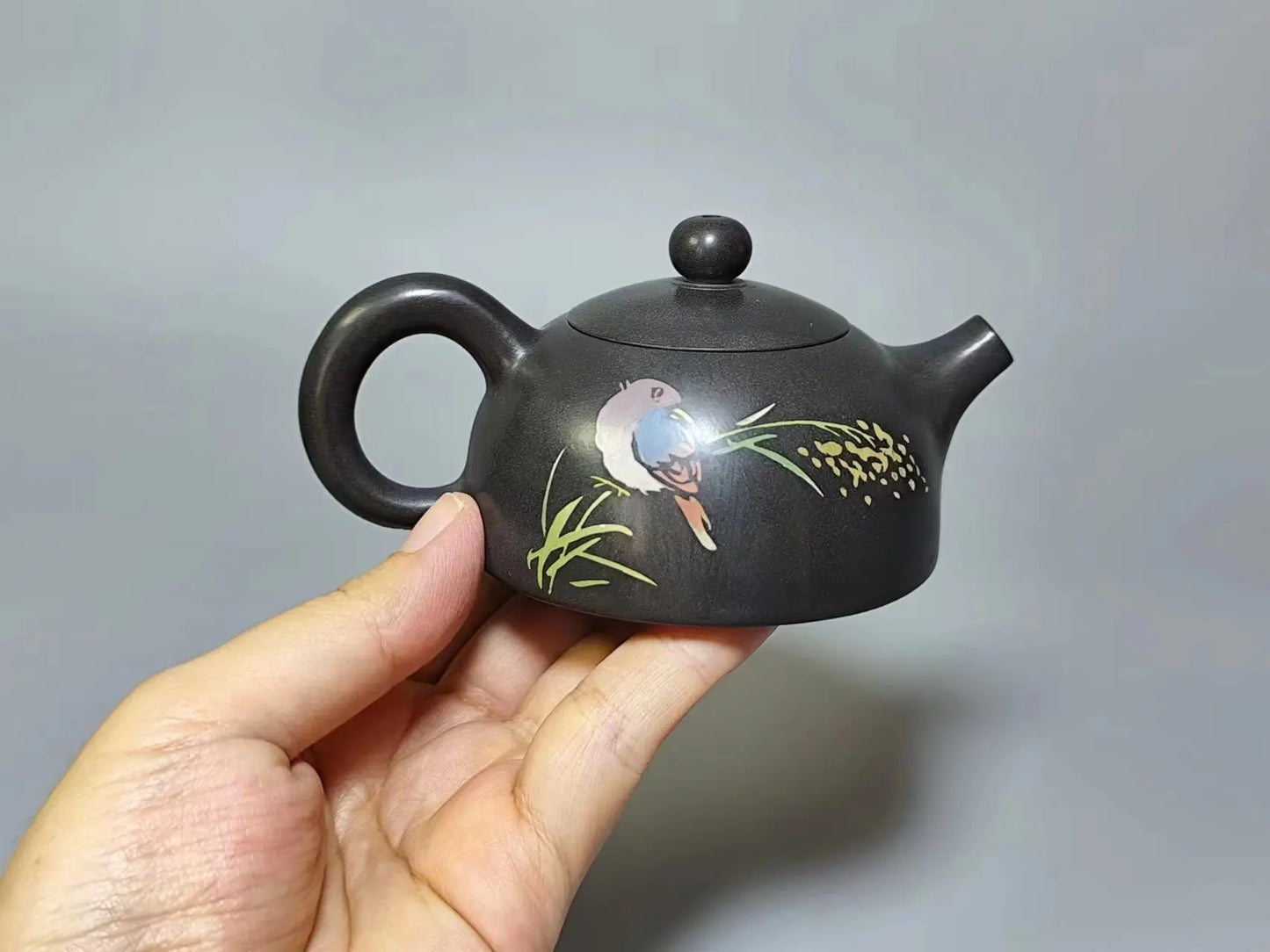 90ml Chinese Jianshui Purple Clay (not Yixing )Handmade Natural Material Mini TeaPot Not Zisha Beauty Kettle Teaset Ceremony