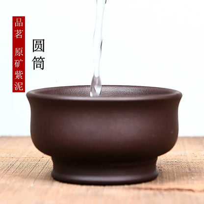 90ml Chinese Yixing Purple Clay Teacup Cup Oolong Tea Handmade Boutique Tea Bowl Master Tea Cup Portable Personal Single Cup