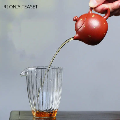90ml Chinese Yixing Purple Clay Teapots Small Capacity Handmade Dragon Egg Tea Pot Dahongpao Mud Kettle High-end Zisha Tea Set