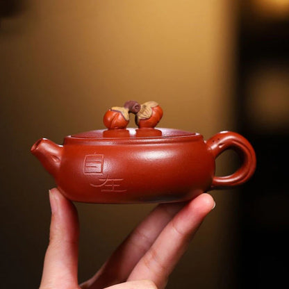 90ml Chinese Yixing Raw Ore Purple Clay Teapots Famous Handmade Small Capacity Tea Pot Dahongpao Mud Beauty Kettle Zisha Tea Set
