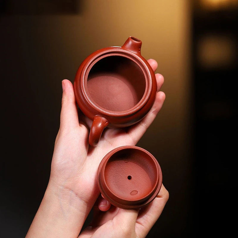90ml Chinese Yixing Raw Ore Purple Clay Teapots Famous Handmade Small Capacity Tea Pot Dahongpao Mud Beauty Kettle Zisha Tea Set